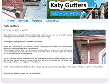 Tablet Screenshot of katygutters.com